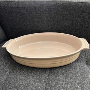 Le Creuset Stoneware Oval Casserole Baking Dish 16" x 10" - Pink